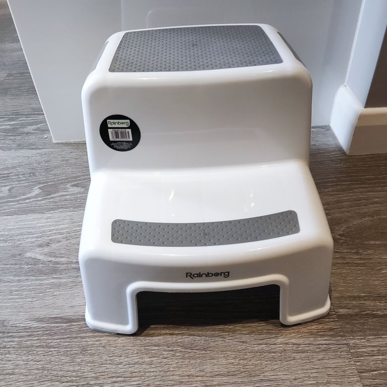 image for 2 Double Step Stool Toddler Baby Anti Slip Sturdy Portable Potty Training