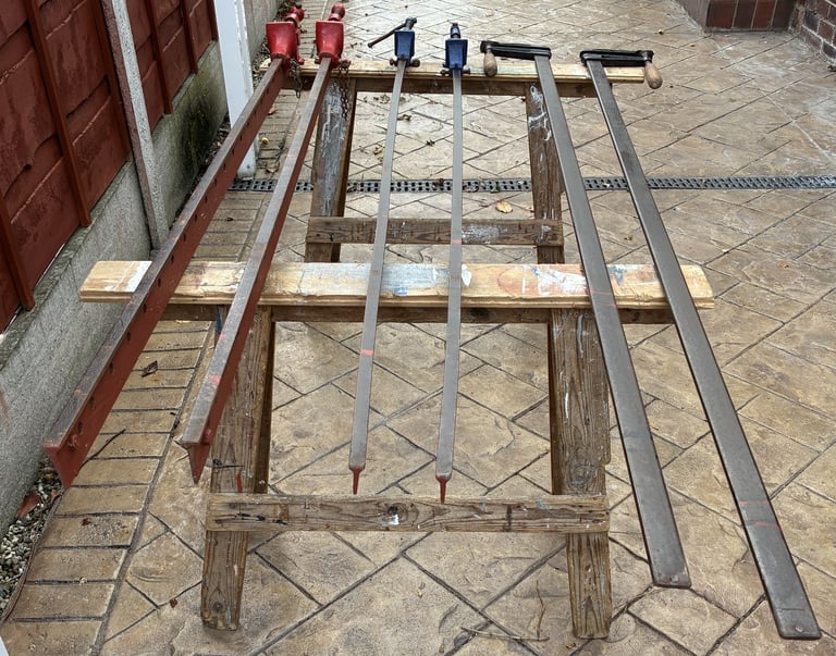 3 Pairs (Set Of 2) Of Sash Clamps T Bar Heavy Duty