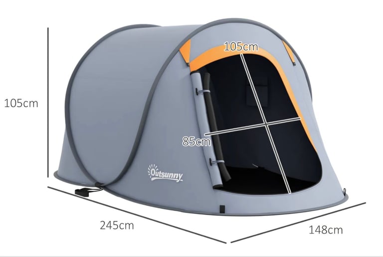 OFFERS WELCOME FOR A NEW IN BOX  Outsunny Pop-up Camping Tent