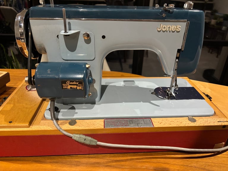 Baby Blue Jones 574 Sewing Machine – Vintage - Used Condition - Needs Repair
