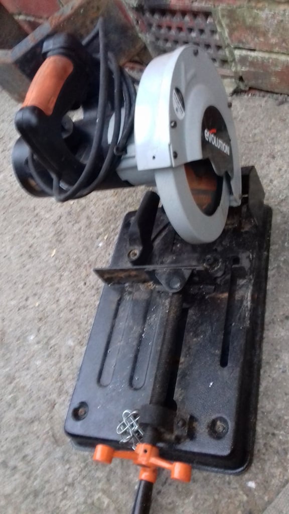 evolution rage4 chop saw ready for use 