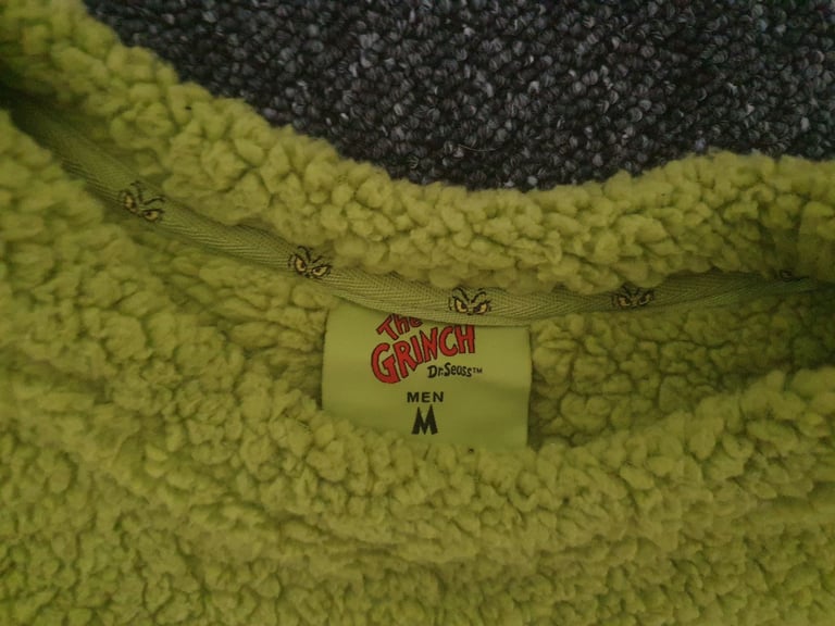 THE GRINCH GREEN FLUFFY JUMPER
