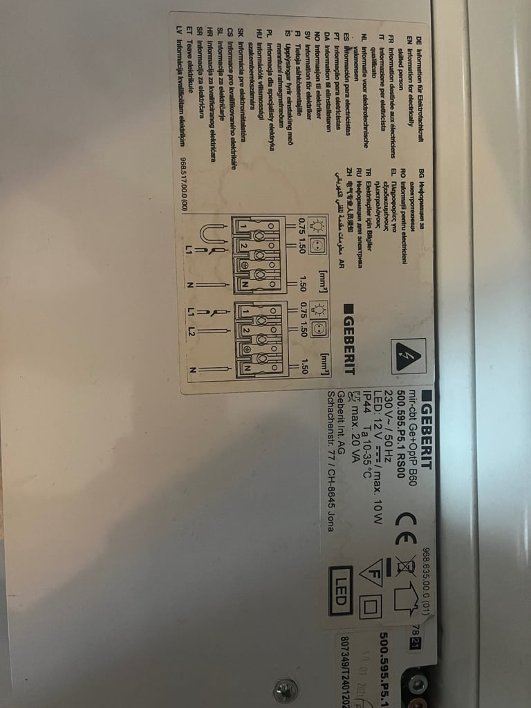 Gerberit mirror. Brand new. Couldn’t return after 30days