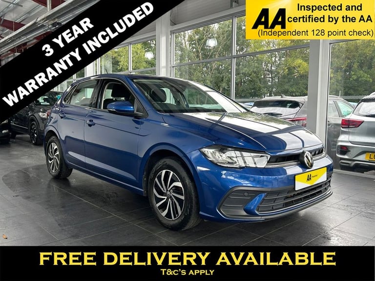 2022 Volkswagen Polo 1.0 TSI Life Hatchback 5dr Petrol Manual Euro 6 (s/s) (95 ps) 1 OWNER Hatchb...