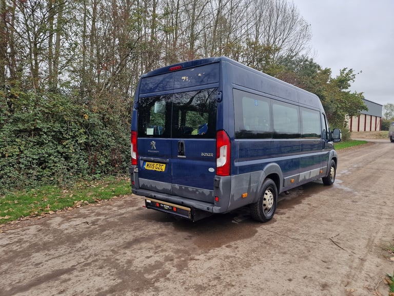 2015 Peugeot Boxer Red LWB 12 Seat Minibus  Drives Perfect  Disability Access