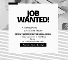 Remote Job Vacancy Wanted 