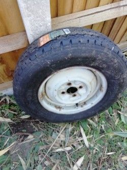 WHEEL and TYRE - UE168 175R 13C FOR VAN CARAVAN or TRAILER
