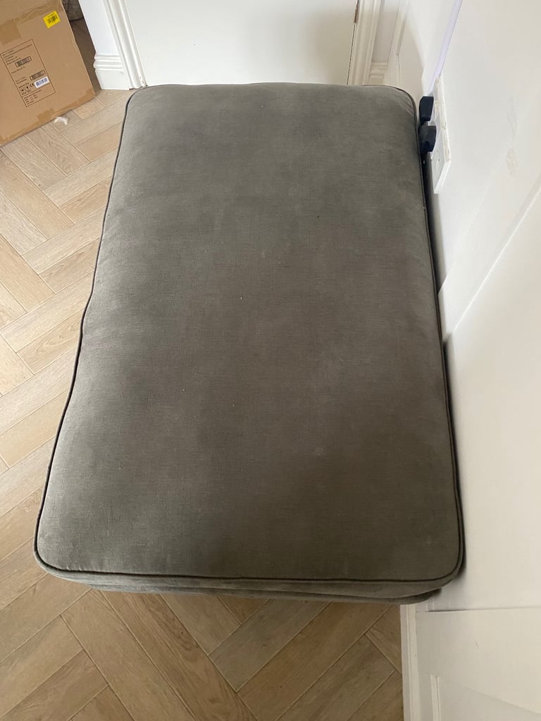 Large sofa, armchair and pouffe