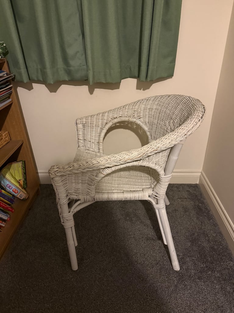 White Wicker Chair