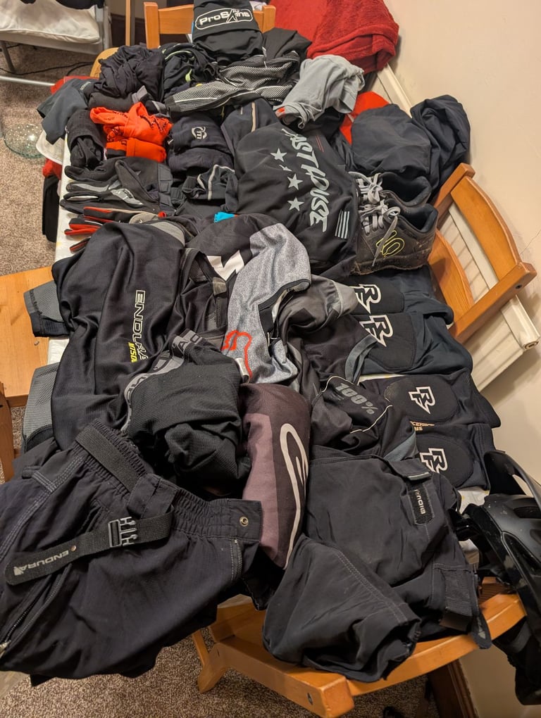 Job lot bundle MTB clothing and equipment 