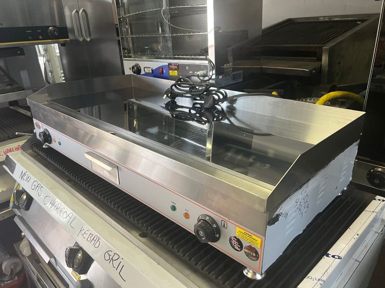 NEW ELECTRIC COMMERCIAL CATERING CHROME 1 M LONG GRILL CAFE KEBAB CHICKEN RESTAURANT 