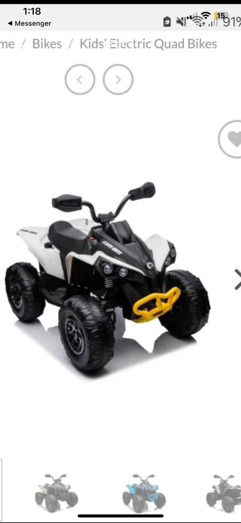 Can-am Electric kids qaud 