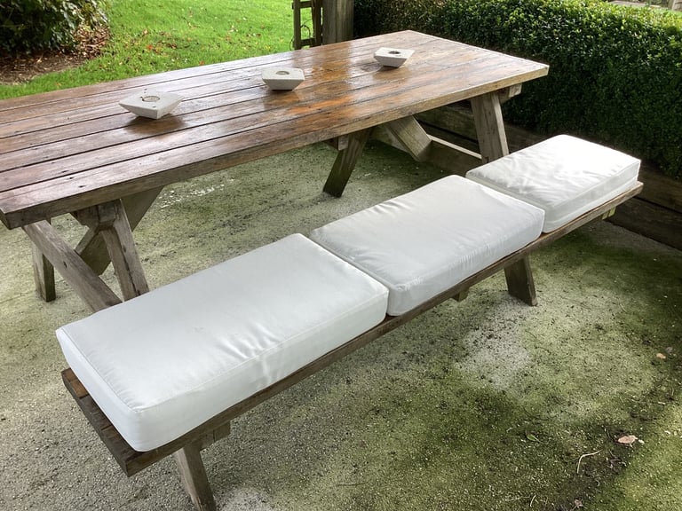 image for Garden table with bench seating 