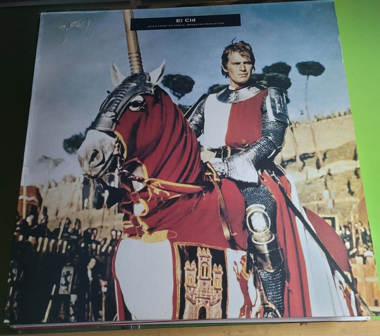 EL CID OST VINYL LP MIKLOS ROSZA CHARLTON HESTON (1989 UK PRESS) NRAR MINT (9)