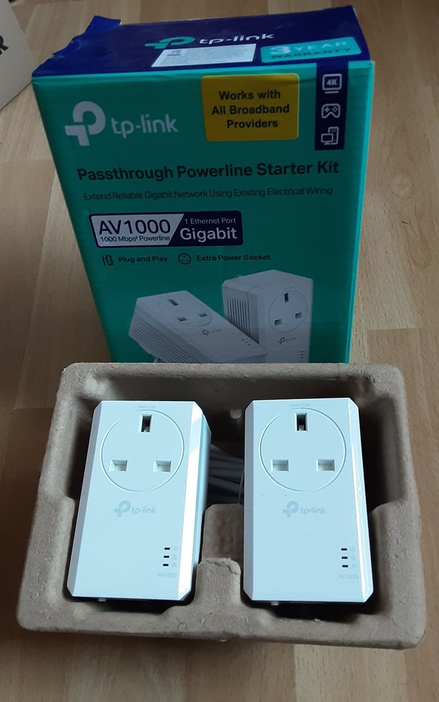 Tp-link 1 Ethernet Port AV1000 plug and play