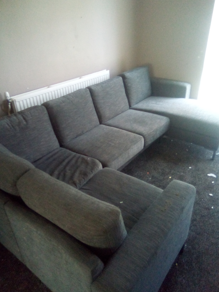 Grey 5 seater sofa 