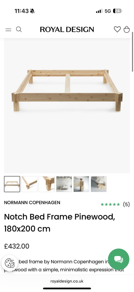 New Scandi Double Bed