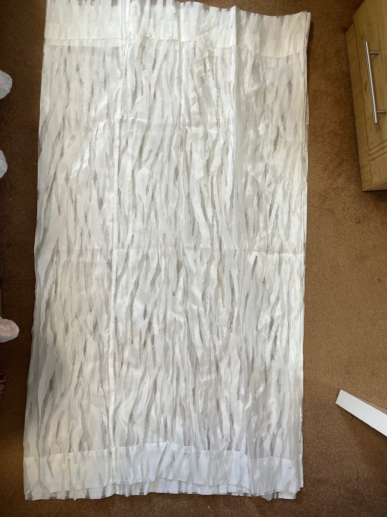 Net curtains white sheer 