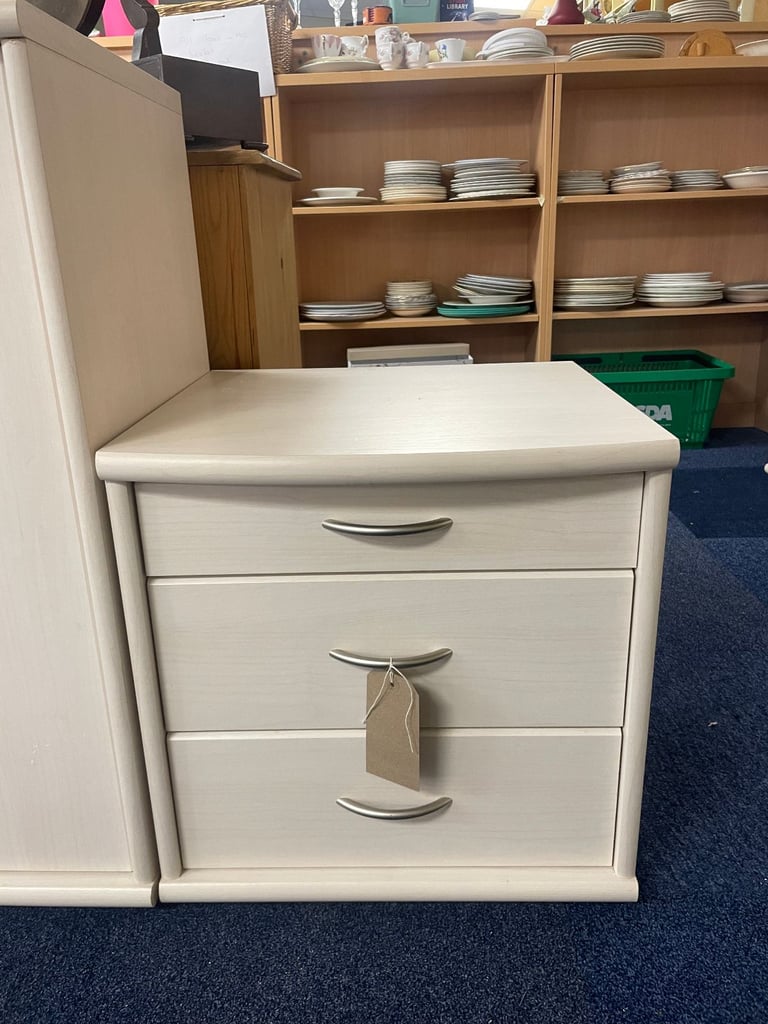 Cream Bedside Cabinet TCL Reuse 99976