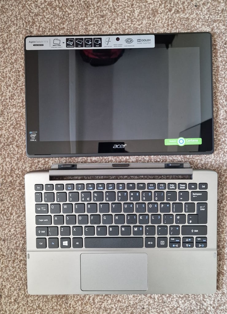 Acer Aspire switch 11v, HYBRID, 11.6in, 4GB Ram, 60gbSSD, intel core M, win10