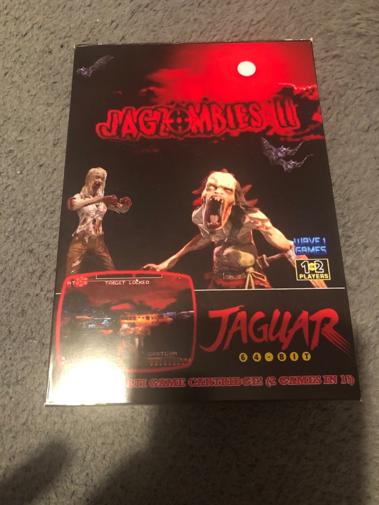 Atari Jaguar Jag zombies rare blood red shell 