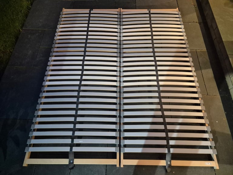Ikea bed frame, Simba mattress and separate headboard 
