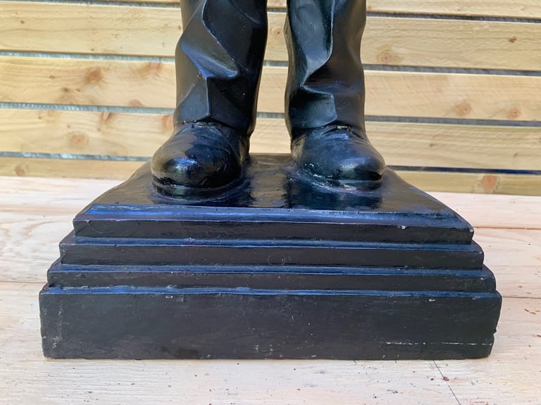 SOLD Vintage Old Man Waiter / Butler Fibreglass Restaurant or Retail Shop Display Figurine Stature