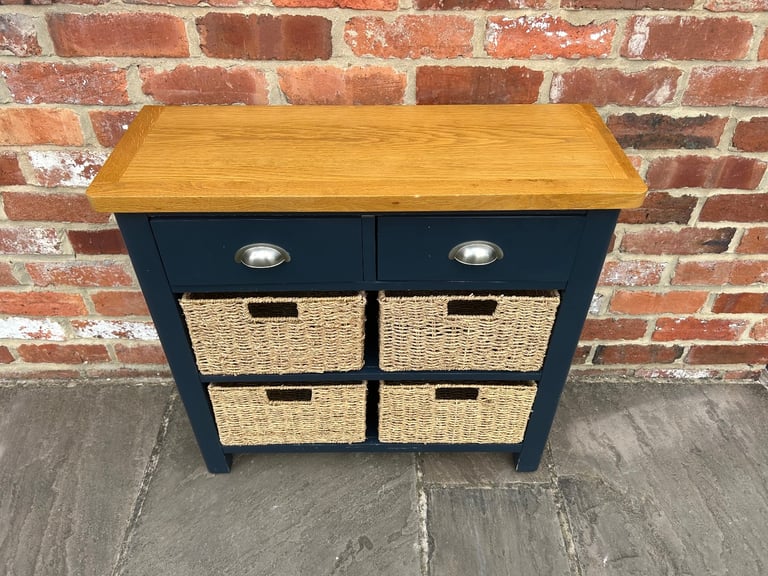 Oak & Navy Painted Sideboard - Great Condition 