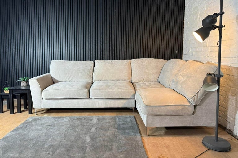 image for Furniture Village Legend Classic Cream Corner Sofa