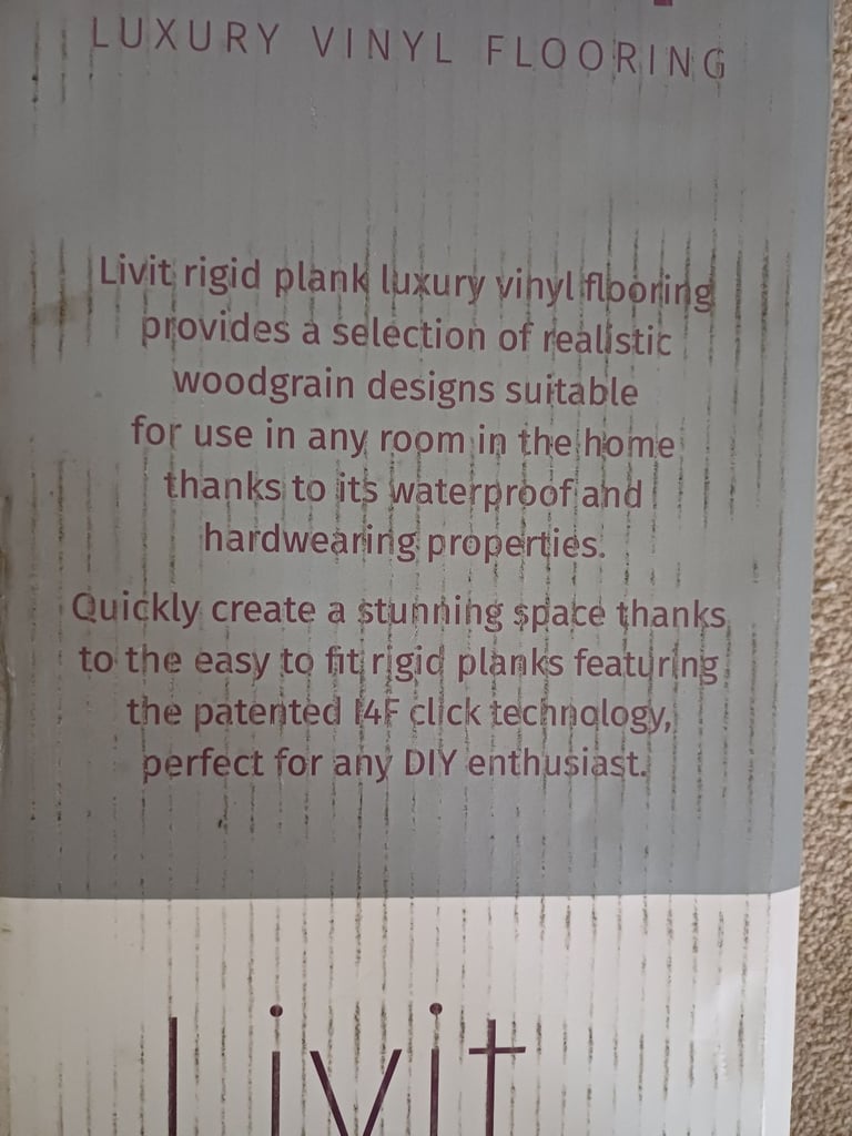 LVT Luxury vinyl flooring 