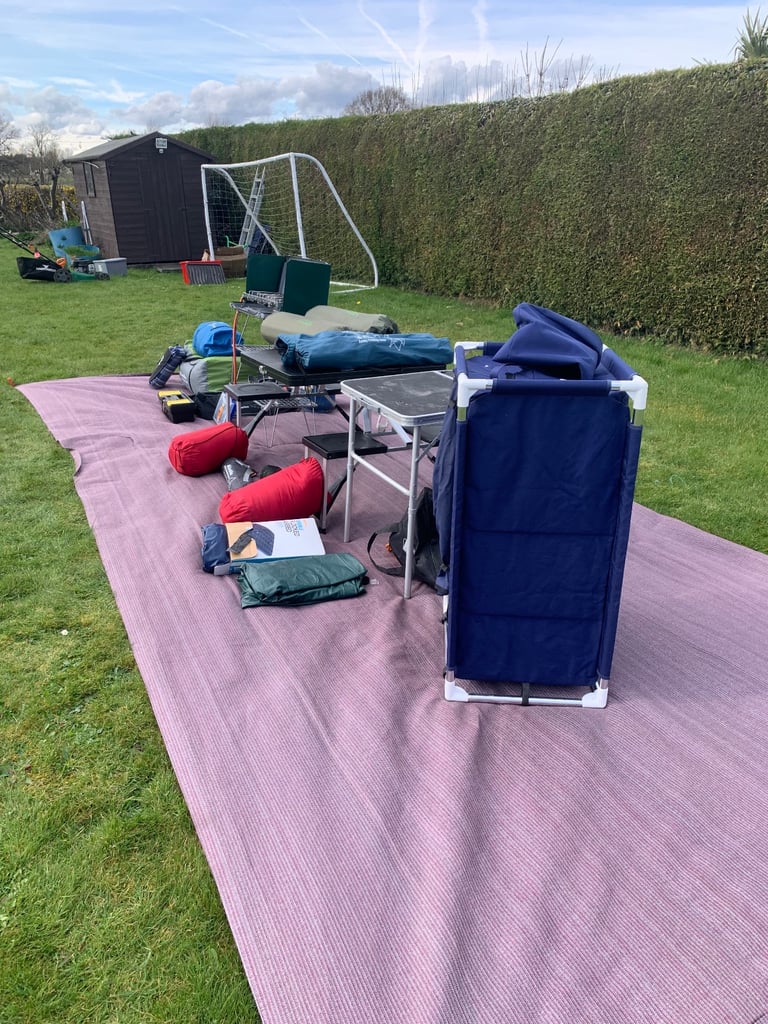 Eurohike 8 person air tent & equipment 