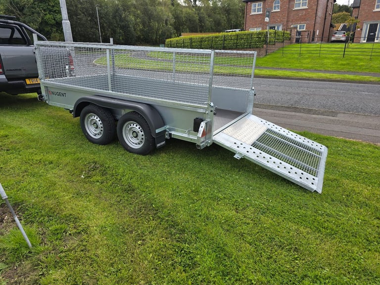 image for New 10x5ft nugent general purpose car trailer meshsides