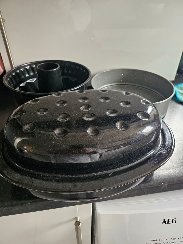 Cake and roasting pan