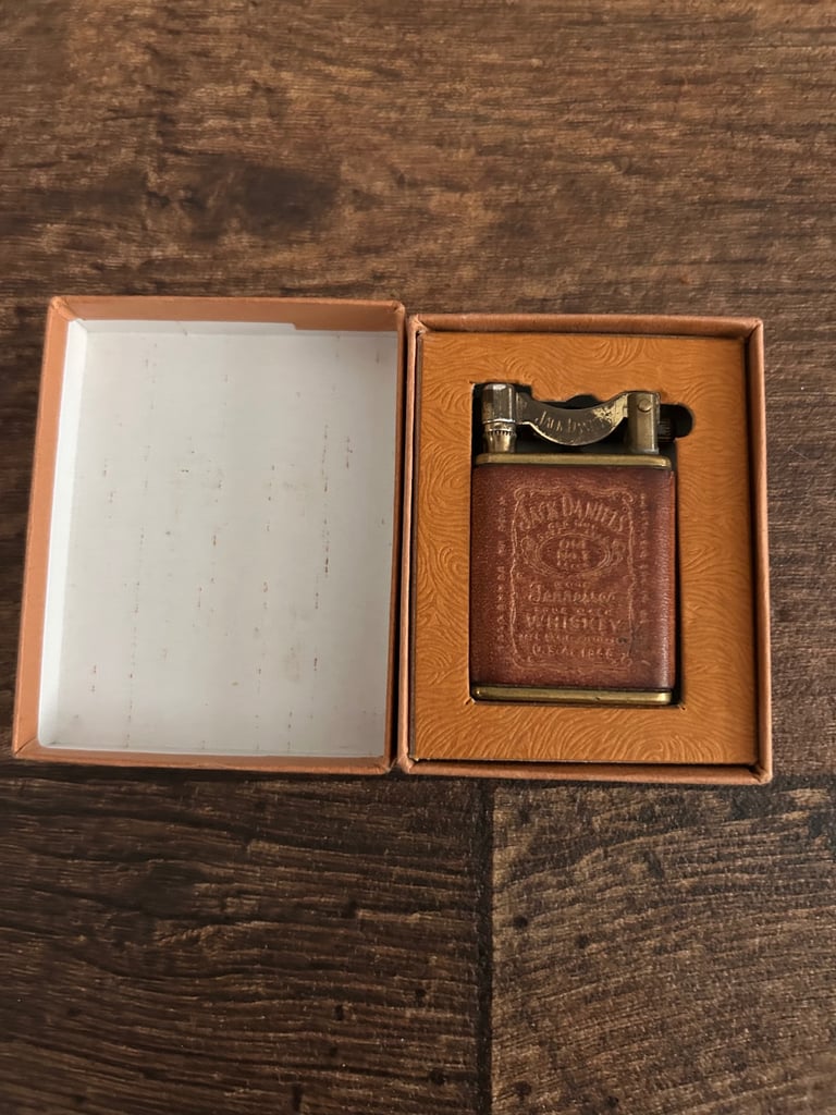 image for RARE Jack Daniel’s leather bound zippo lighter