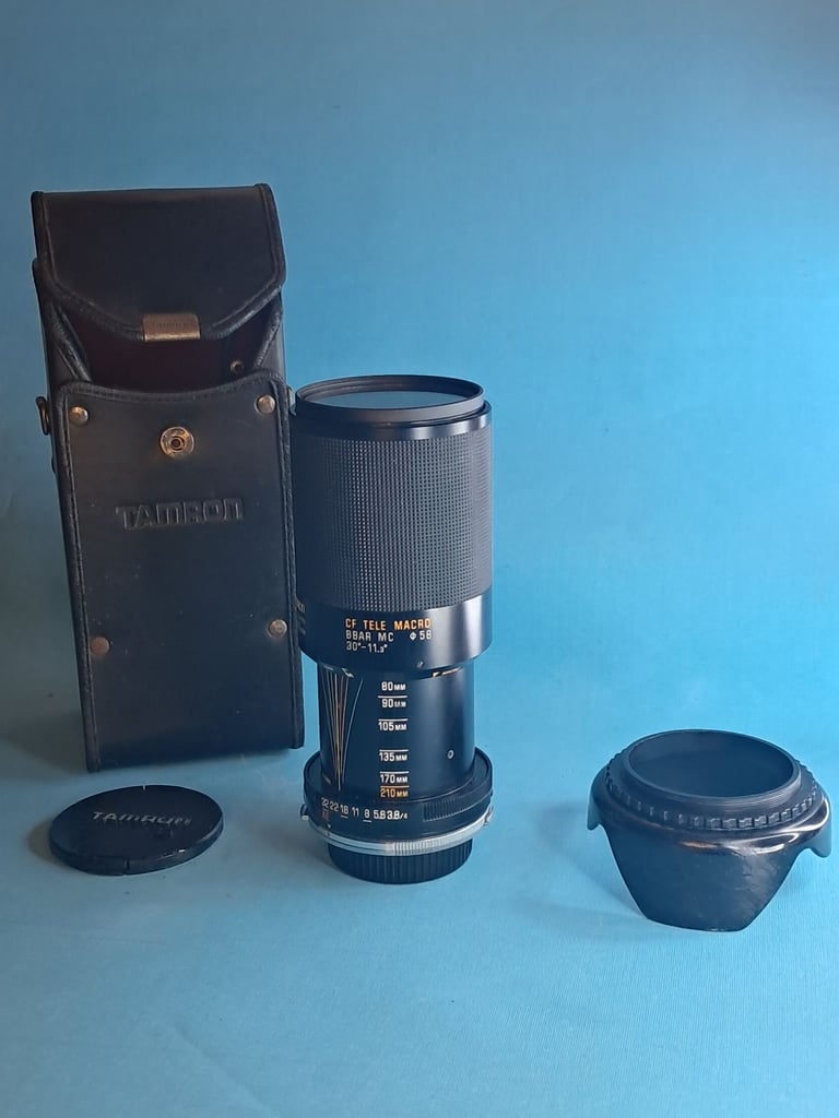 image for Vintage Tamron OM mount 80-210mm f3.8 to f4 Macro zoom lens. Good condition. 