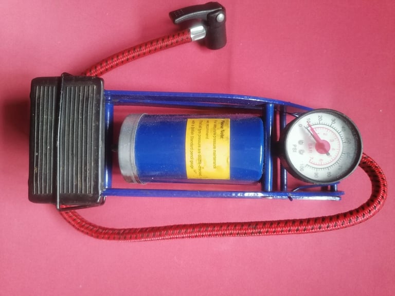 image for Foot Pump Single Barrel Cylinder Air Inflator