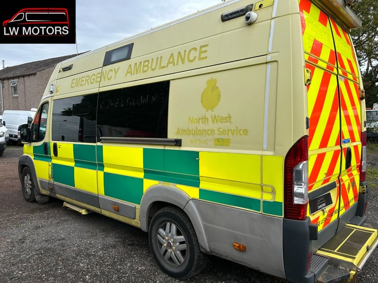 FIAT DUCATO 3.0 180 BHP MULTIJET EXLWB EXHIGH ROOF AMBULANCE 2012 62 REG