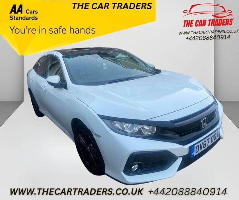 2017 Honda Civic 1.0 VTEC Turbo EX Hatchback 5dr Petrol CVT Euro 6 (s/s) (129 ps) Hatchback Petro...