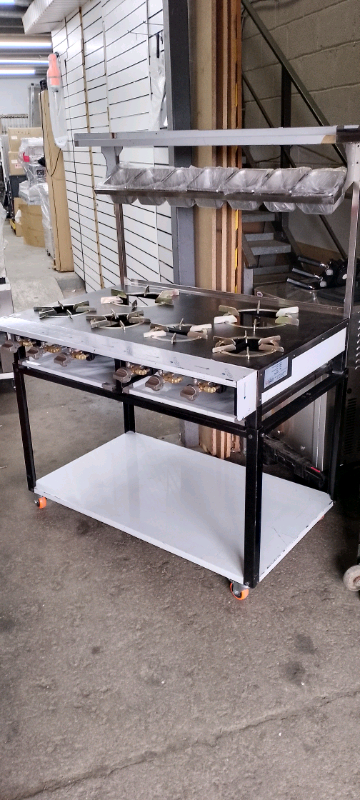 7 burner gas cooker/commercial Indian cooker restaurant takeaway