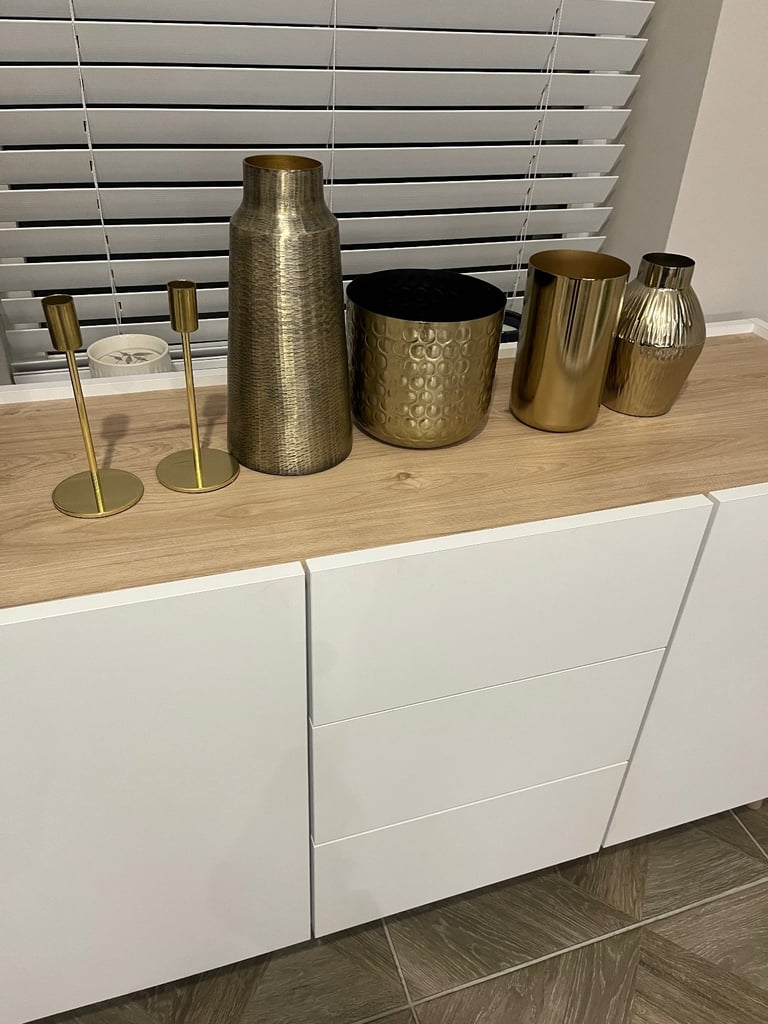 📀GOLD FLOOR LAMP & VASES📀