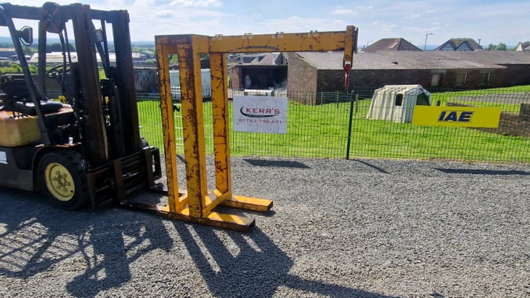 Forklift lifting frame jib with hook tractor telehandler 