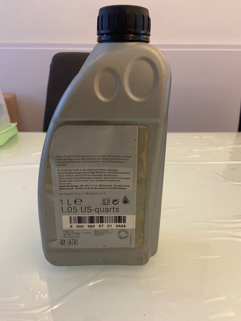 image for Mercedes Benz engine oil 1 liter 