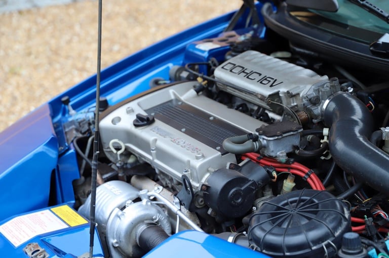 Lotus Elan M100 S2, 1995. Pacific Blue metallic with full dark blue leather.