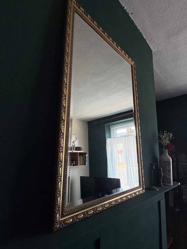 Large golden mirror 