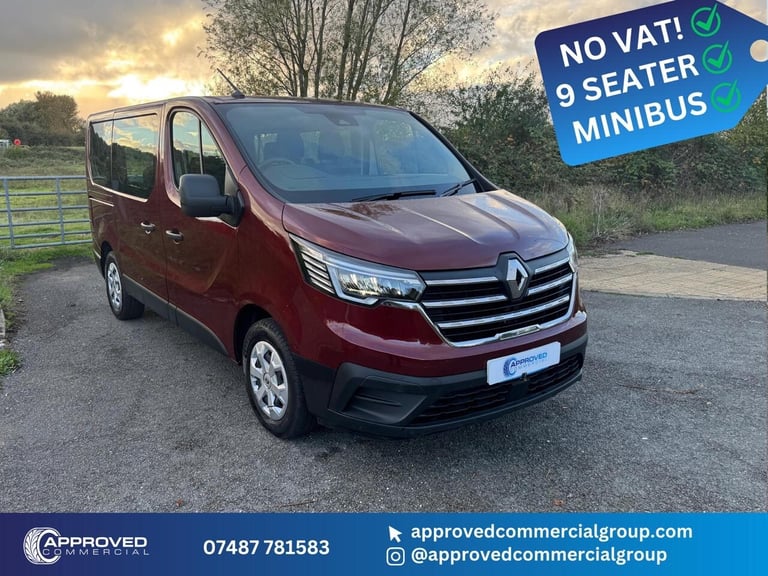 image for 2024 Renault Trafic (24) NO VAT! 9 SEATER MINIBUS SWB SL30 2.O DCI AUTO EDC AUTOMATIC MPV Diesel ...