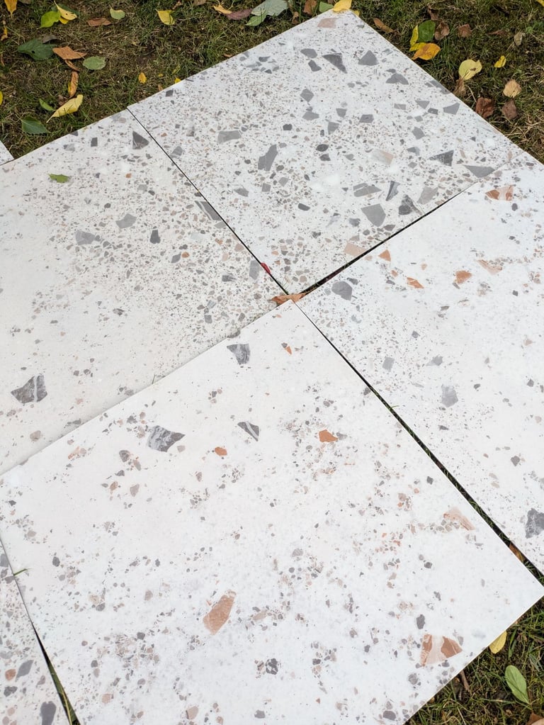 image for 7 x LVT terrazzo bathroom tiles 