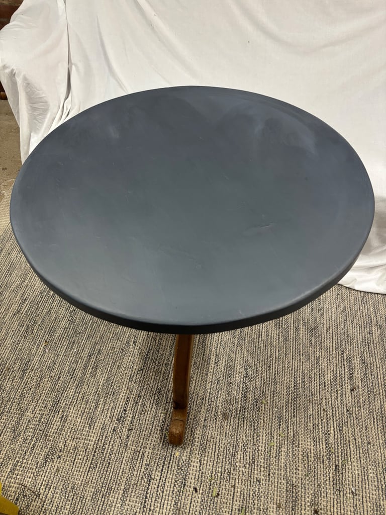 Reclaimed pine table with painted top