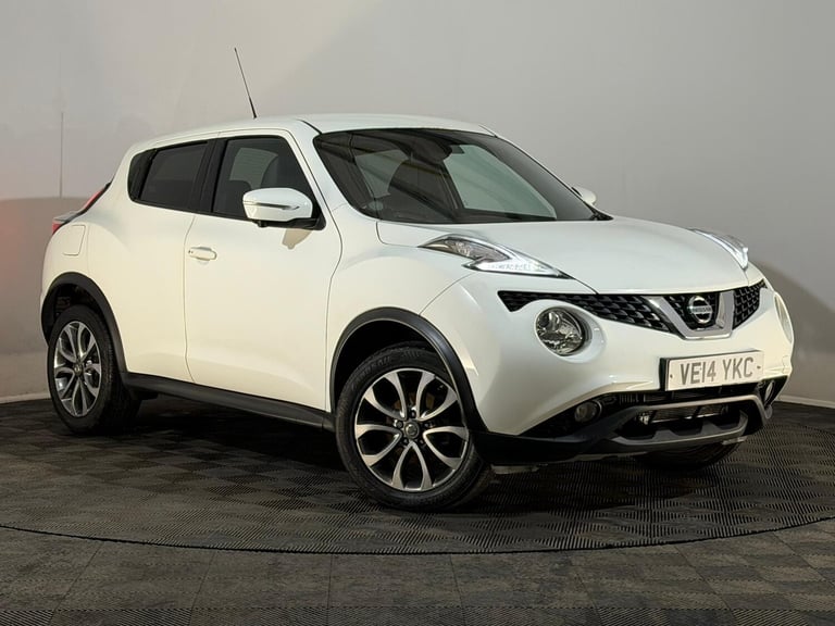 WHITE 2014 NISSAN JUKE TEKNA 1.5 DIESEL DCI SUV £20 TAX SERVICE HISTORY 67+ MPG