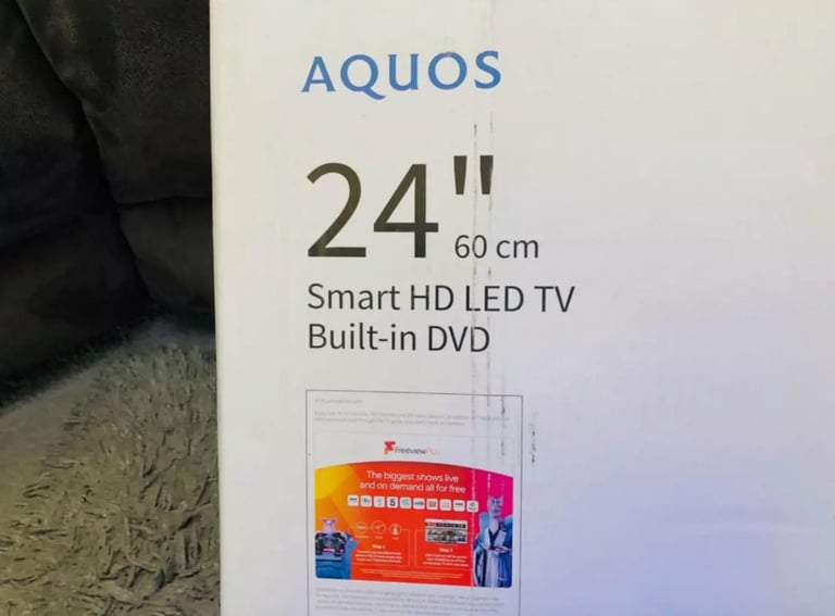 SHARP 1T-C24EE7KC2FBD 24” Smart HD Ready LED TV with Built-in DVD Player