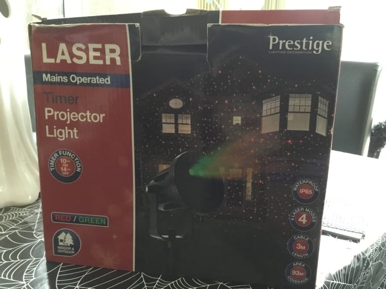  BARGAIN reduced to £5 for all 3 Laser projector light,card holder and tree topper